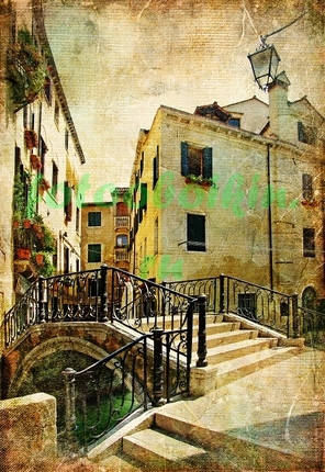 Модульная картина Маленький мостик в Венеции
