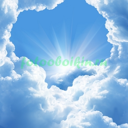 Модульная картина Солнце в облаках