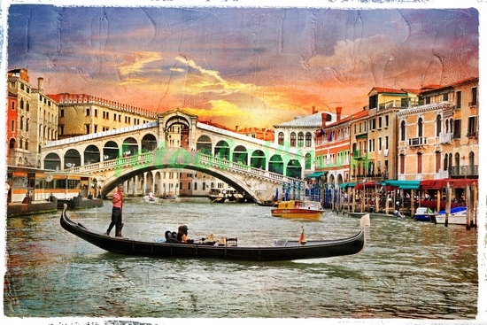 Модульная картина Итальянская открытка