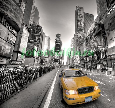 Модульная картина Желтое такси Нью-Йорка