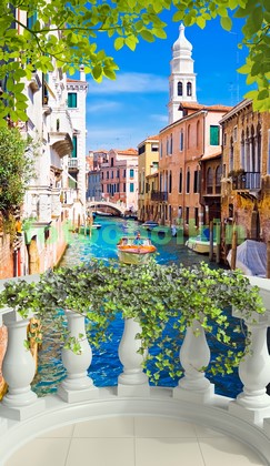 Модульная картина Терраса с видом на Венецию