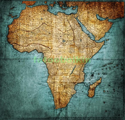Модульная картина Карта Африка