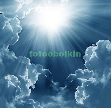 Модульная картина Солнце в небе
