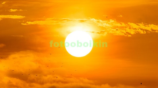 Модульная картина Солнце на закате