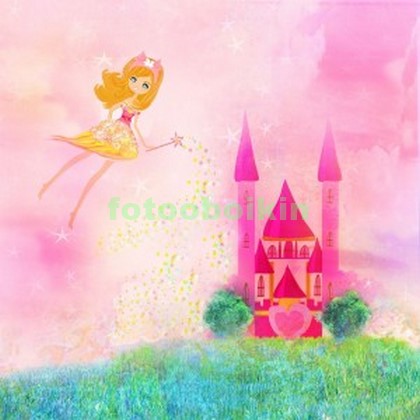Модульная картина Розовый замок принцессы
