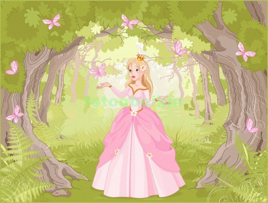 Модульная картина Принцесса в парке