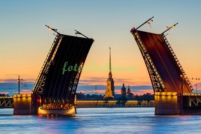 Модульная картина Мост в Санкт-Петербурге