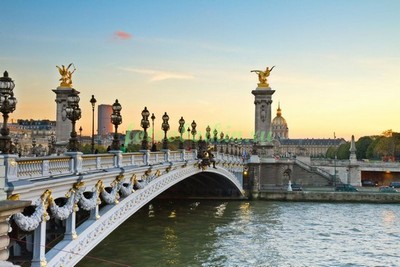Модульная картина Мост в Париже