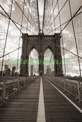 Бруклинский черно белый мост