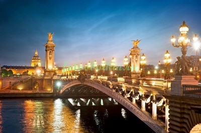 Модульная картина Парижский мост