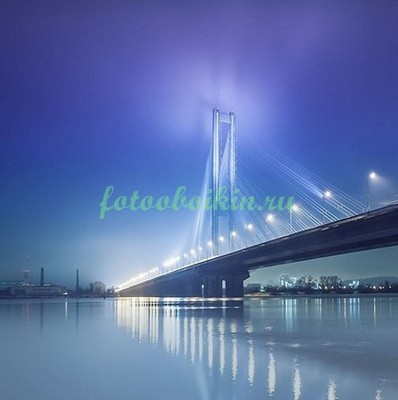 Модульная картина Мост ночью