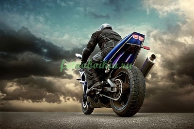 Модульная картина Спортивный мотоцикл