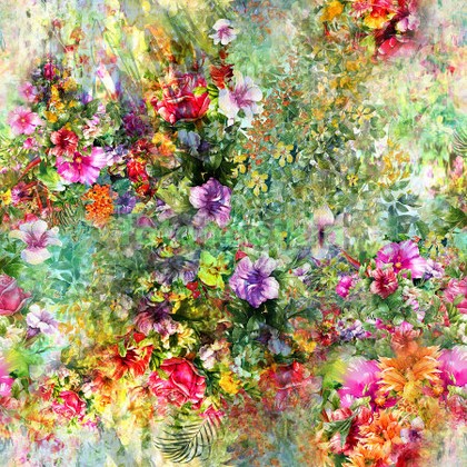 Модульная картина Панно Летние цветы 4