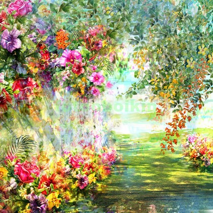 Модульная картина Панно Летние цветы 5
