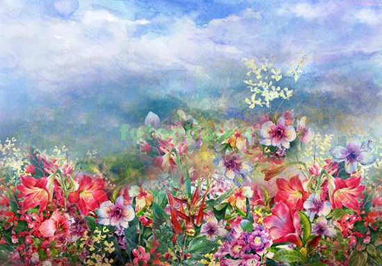 Модульная картина Панно Летние цветы 6
