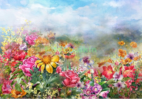 Модульная картина Панно Летние цветы 9