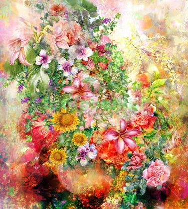 Модульная картина Панно Летние цветы 11