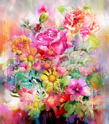 Модульная картина Панно Летние цветы 13