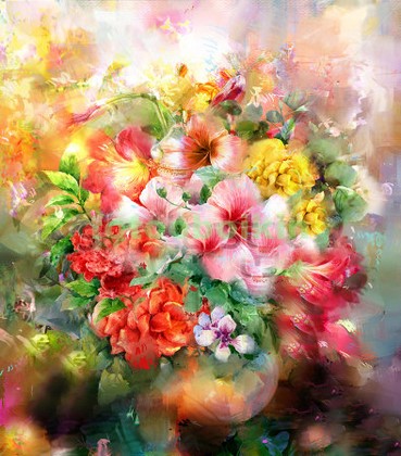 Модульная картина Панно Летние цветы 15