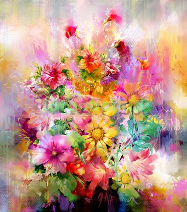 Модульная картина Панно Летние цветы 16
