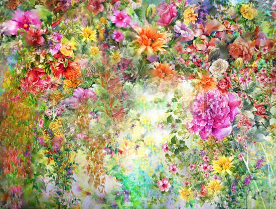 Модульная картина Панно Летние цветы 24