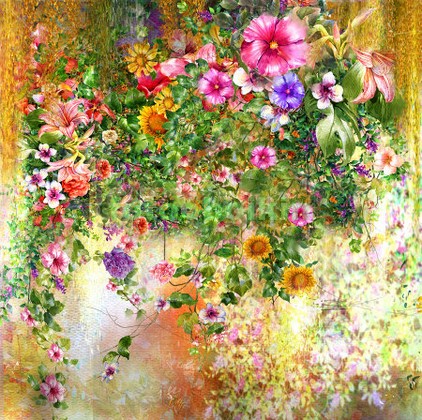 Модульная картина Панно Летние цветы 28