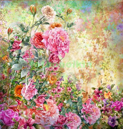 Модульная картина Панно Летние цветы 31