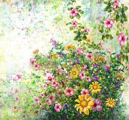 Модульная картина Панно Летние цветы 34