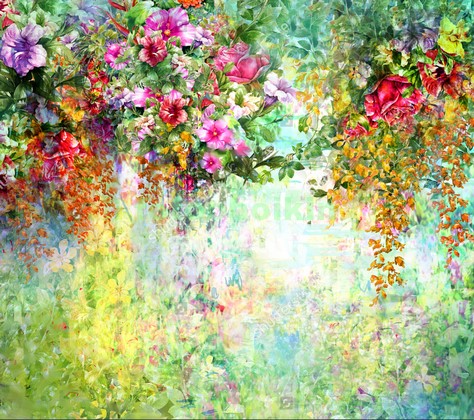 Модульная картина Панно Летние цветы 39