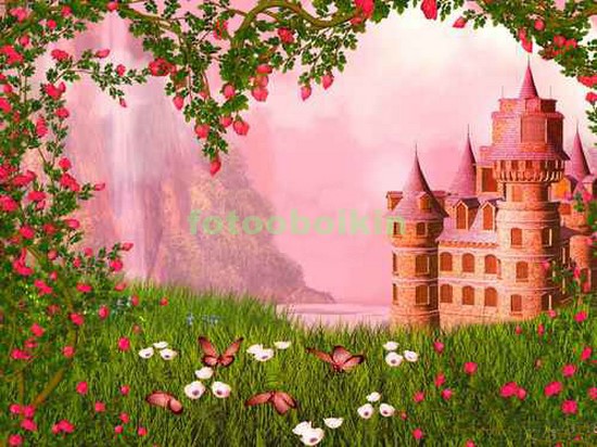 Модульная картина Замок в розах