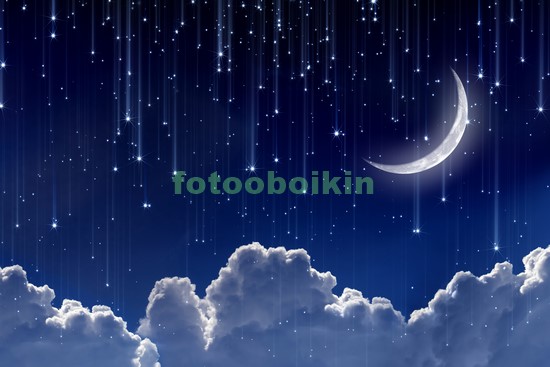 Модульная картина Ночной звездопад
