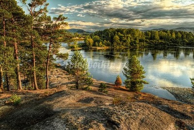 Модульная картина Скалы в Финляндии