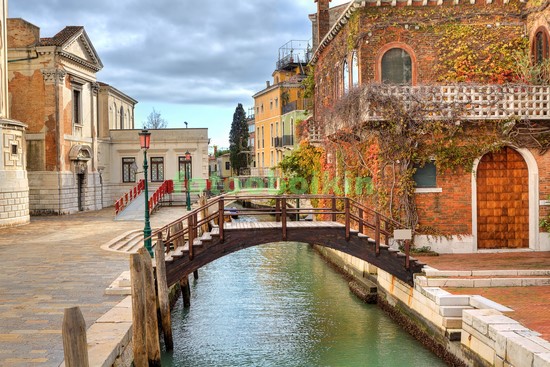 Модульная картина Мостик в Венеции