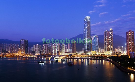 Модульная картина Гонконг ночью