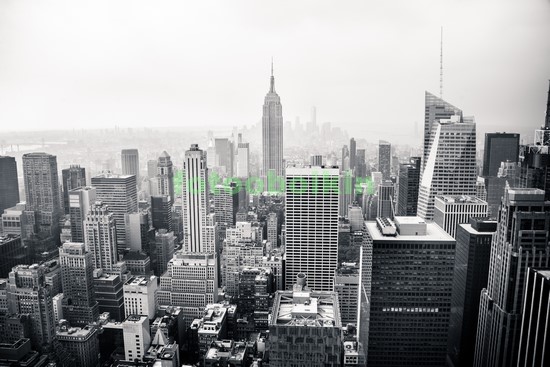 Модульная картина Черно белое фото Нью-Йорка