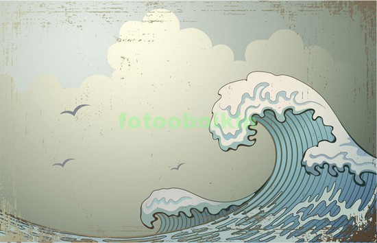 Модульная картина Волна