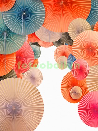Модульная картина Японские зонтики