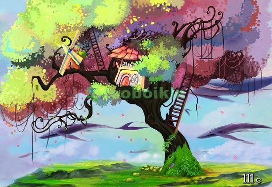 Модульная картина Дом на дереве