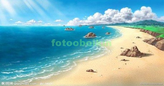 Модульная картина Песчаный пляж