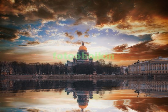 Модульная картина Санкт-Петербург осенью