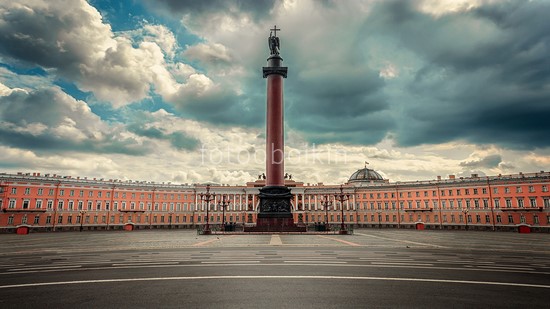 Модульная картина Александровская колонна Петербург