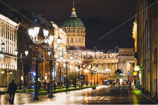 Модульная картина Ночной Петербург