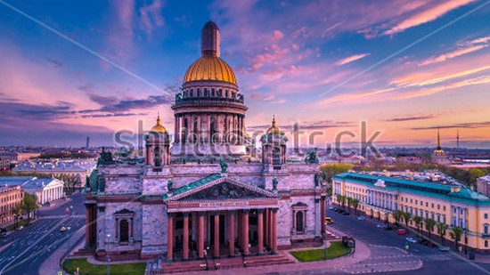 Модульная картина Красивый собор в Петербурге