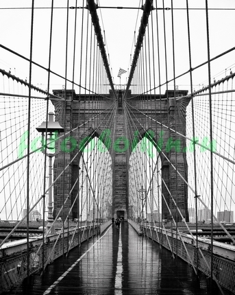 Дождь на Бруклинском мосту