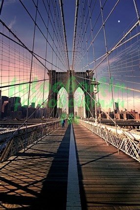 Бруклинский мост вечером 3Д