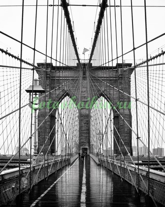 Бруклинский мост после дождя
