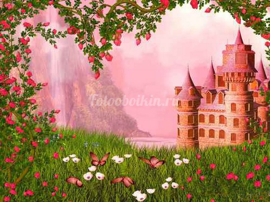 Замок в розах