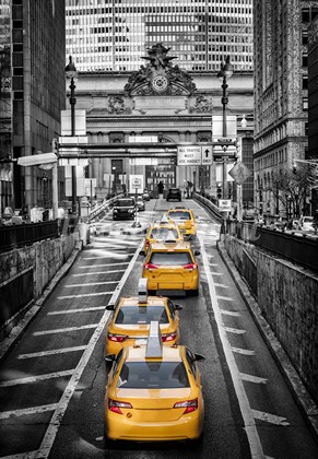 Желтое такси в Нью-Йорке