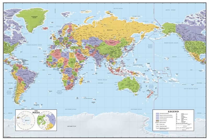 Карта мира английский