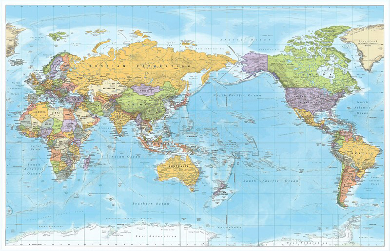 Карта мира политическая